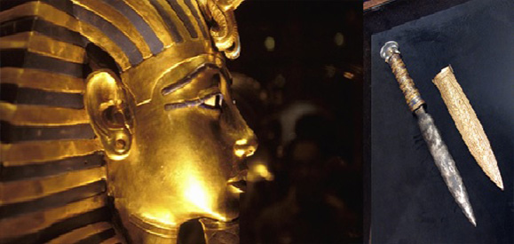 DESCUBRIMIENTO CIENTÍFICO: Puñal del Faraón Tutankamón  elaborado con material extraterrestre.